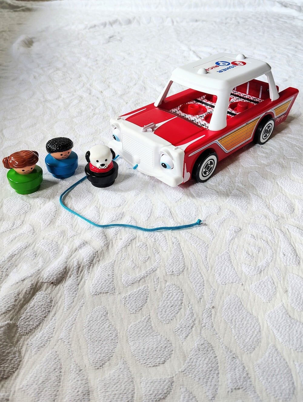 Fisher Price Vintage Nifty Station Wagon Set 4 Piece Set
